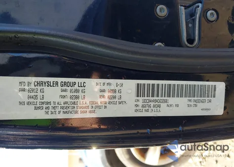 2010 Dodge Caliber Sxt z USA, uszkodzony, nr VIN 1B3CB4HA9AD632681